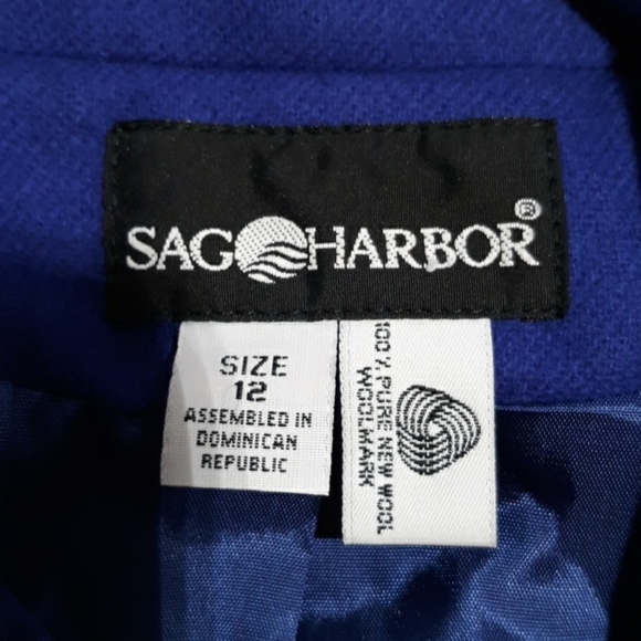 Sag Harbor 12 navy blue blazer wool - Picture 2 of 2
